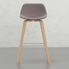 Brown Harvard Bentwood Bar Stool Set of 2 - 4 of 4