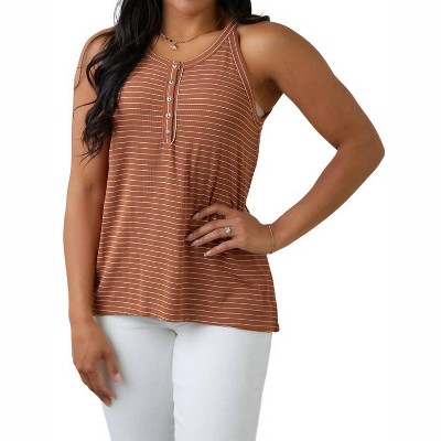 Women's Tip Me Off Striped Tank - mittoshop