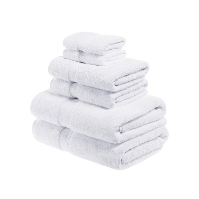 Premium Cotton 800 GSM Heavyweight Plush Luxury 6 Piece Bathroom Towel Set by Blue Nile Mills