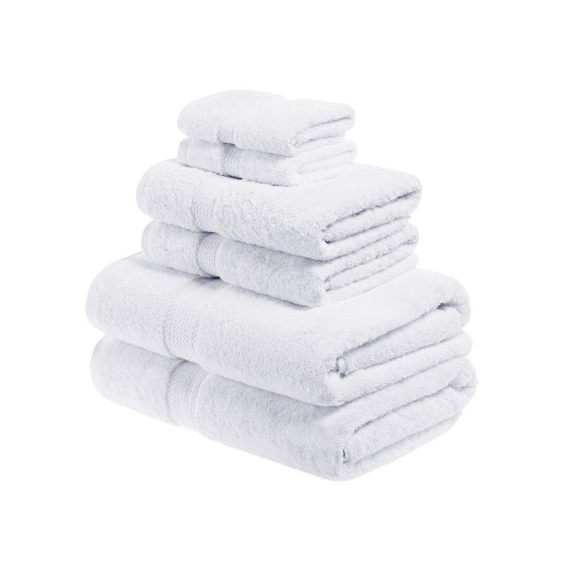Premium Cotton 800 GSM Heavyweight Plush Luxury 6 Piece Bathroom Towel Set by Blue Nile Mills, 1 of 11