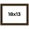 PosterPalooza | Ornate Brown Picture Frame - UV Acrylic, Backing Board, Hanging Hardware Included - 2 of 4