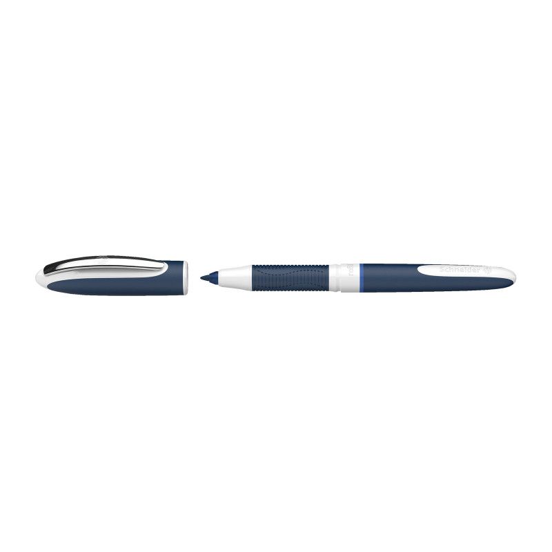 Schneider One Change Rollerball Pen, Refillable, 0.6 mm, Blue Ink, Single Pen, 1 of 2