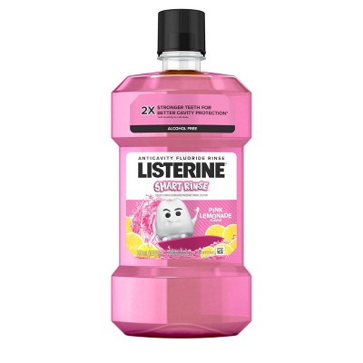 Listerine Smart Rinse Mouthwash Pink Lemonade - 16.9 fl oz