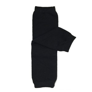 Wrapables Colorful Baby & Toddler Leg Warmers 1, Solid Black - 1 of 2