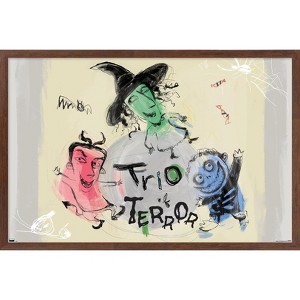Trends International Disney Tim Burton's The Nightmare Before Christmas - Ink Trio Terror Framed Wall Poster Prints - 1 of 4