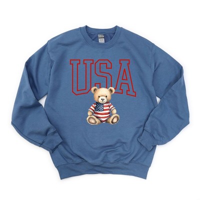 Simply Sage Market Women's Graphic Sweatshirt USA Bear
