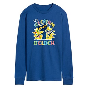 Men's - Pete the Cat - Icecream Oclock Long Sleeve Graphic T-Shirt - 1 of 4