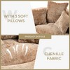 TiramisuBest Lazy Sofa Durable Comfort Lounger High Back Bean Bag Chair With 3 Pillows - 3 of 4