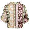 Women's Satin Printed Cropped Button Up - SURF GYPSY - 3 of 3
