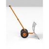 Heavy Duty 29x20 Inch Rolling Snow Shovel with Wheels – Adjustable Angled Metal Blade – Ergonomic Handle for Driveway - 2 of 4