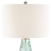 360 Lighting Julia 26 3/8" Tall Modern Coastal Table Lamps Set of 2 Seafoam Green Glass Living Room Bedroom Bedside Nightstand House Off-White Shade - image 3 of 4