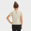 Girls' Short Sleeve Pleated Party Top - Cat & Jack™ - image 2 of 3