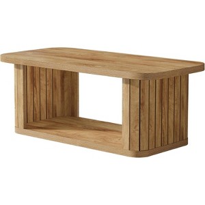 Lantine 47.24-Inch Coffee Table, Farmhouse Wood Center Tables for Living Room, 2-Tier Cocktail Table - 1 of 4