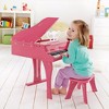 Hape Happy 30 Key Grand Piano with Bench in Pink, Preschool & Kids - 4 of 4