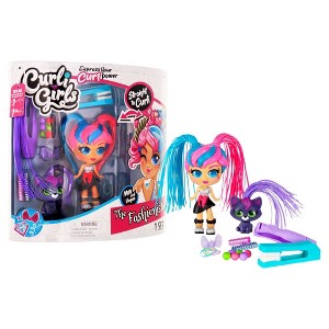 CurliGirls Milli, the Fashionista & Vogue, her cat - Hairstyling Doll with MagiCurl Hair Ages 3+ - 1 of 1
