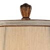 Regency Hill Senardo 30" Tall Floral Vase Large Traditional End Table Lamps Set of 2 Gold Finish Tan Shade Living Room Bedroom Bedside Nightstand - 3 of 4