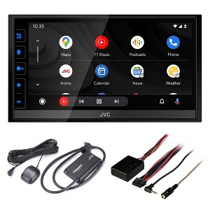 JVC KW-M780BT 6.8" Digital Media Receiver, Compatible With Apple CarPlay / Android Auto with SXV300v1 Sat Radio Tuner and Steering Wheel Interface - 1 of 4