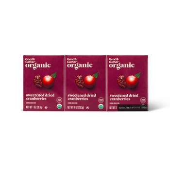Organic Sweetened Dried Cranberries - 6oz/6ct - Good & Gather™