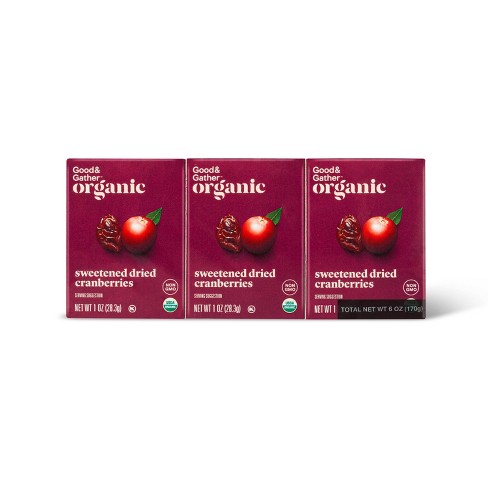 Organic Sweetened Dried Cranberries - 6oz/6ct - Good & Gather™ - image 1 of 3