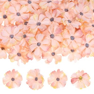 Unique Bargains Small Silk Artificial Daisy Flower Heads Wedding Party Decoration 100 Pcs - 1 of 4