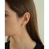 Bearfruit Jewelry Sterling Silver 18k Gold Plated Gabriella Linear Drop Earrings - 3 of 4