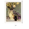 HomeRoots Tulips and Lavender White Framed Print Wall Art - 3 of 4
