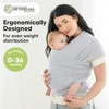 KeaBabies Original Baby Wraps Carrier, Baby Sling Carrier, Stretchy Infant Carrier for Newborn, Toddler - 2 of 4