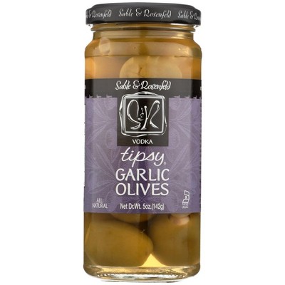 Sable & Rosenfeld Tipsy Garlic Olives - 6 pack, 5 oz