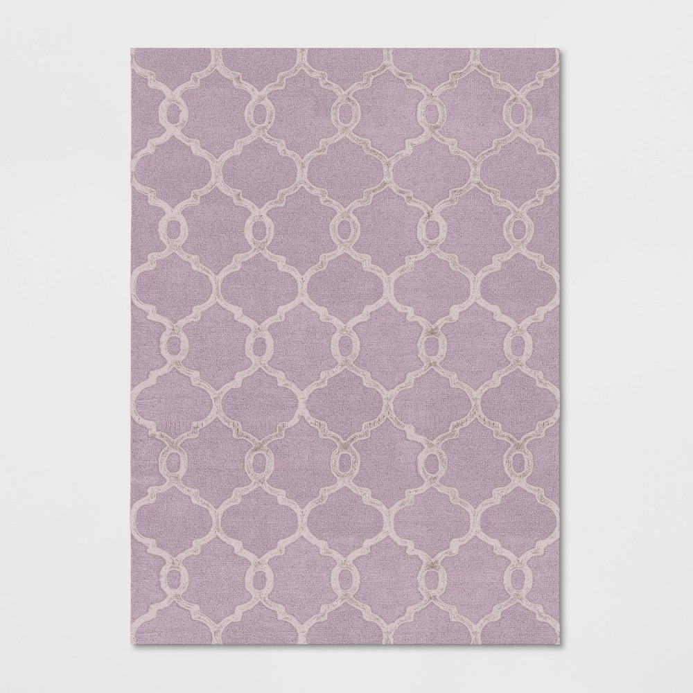 7'X10' Trellis Tufted Viscose Area Rug Pink - Opalhouse was $299.99 now $149.99 (50.0% off)