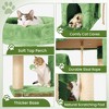 Modern Multicoloured 600GSM Soft Plush Cat Tree Pet Tower with Top Perch and Hanging Ball - 4 of 4