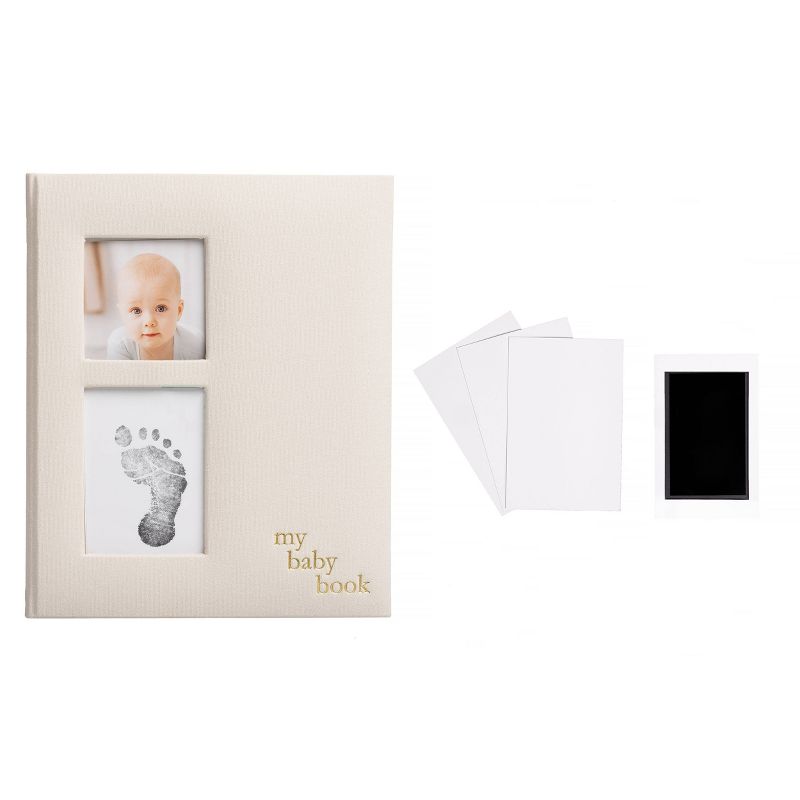 Pearhead Linen Baby Memory Book, 3 of 12