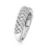 Ross-Simons 0.50 ct. t.w. Diamond Basketweave Ring in 14kt White Gold - 3 of 4