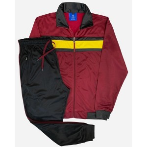 Men's Tracksuit contrast Color 2-piece Set - 1 of 4