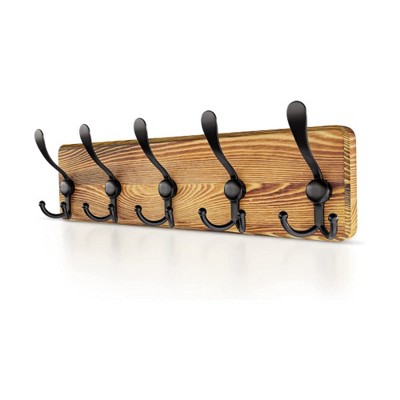 Apex Vanguards Large Rustic Pine Wood Coat Rack