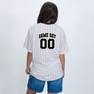 Game Day Baseball Jersey - Striped Baseball Jersey - 1 of 3