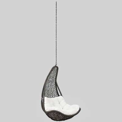 Abate Outdoor Patio Swing Chair - White - Modway