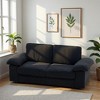 78.74" Faux Leather 2-Seater Sofa with Hidden Storage & Plush Cushions - 3 of 4
