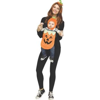 Fun World Infant Pumpkin Carrier Cover Costume - One Size Fits Most - Orange
