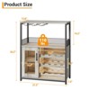 Wine Bar Cabinet with Detachable Wine Rack, Coffee Bar Cabinet with Glass Holders, Adjustable Shelves - 2 of 4