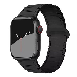 HTUTWOO Magnetic Silicone Compatible with Apple Watch Band Ultra 2 ＆Ultra 49mm 46mm 45mm 44mm 42mm 41mm 38mm for Women men - 1 of 4