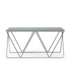 Sardis Modern Glam Handcrafted Marble Top Coffee Table Green/Gold - Christopher Knight Home: Durable Iron Base, No Assembly Required - 3 of 4