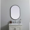 Elegant Lighting Metal Frame Oval Mirror 20x30 - 2 of 4