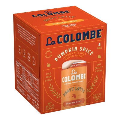 La Colombe Pumpkin Spice Draft Latte - 4pk/9 fl oz Cans