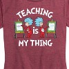 Women's - Dr. Seuss - Teaching Is My Thing Short Sleeve Graphic T-Shirt - 2 of 4