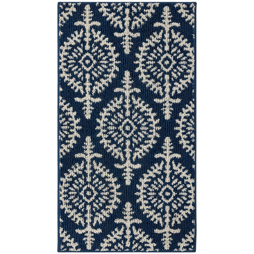 Photos - Area Rug 1'8"x2'10" Washable Paisley Tufted Accent Rugs Indigo - Threshold™