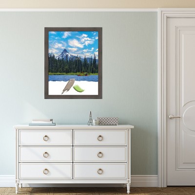 Classic Hardwood Chocolate Brown Narrow Wood Picture Frame
