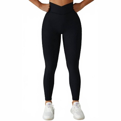 Women's Body Pocket Leggings - Rockstar Peach