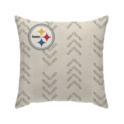 NFL Pittsburgh Steelers Wordmark Decorative Throw Pillow