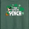 Women's - Disney - Too Cute To Pinch Lightweight French Terry Wide Neck Long Sleeve Shirt - 2 of 4