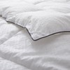Peace Nest All Season White Down Alternative Duvet Comforter Insert with Jacquard Cover, Diamond Star, Full/Queen - 3 of 4